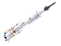 Saturn Space Rocket / Long March Rocket Building Brick Kit (167pcs)