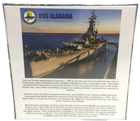 USS Alabama Battleship Cardboard Puzzle 1000-pc 2mm