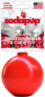 SP Christmas Ornament Durable Rubber Chew Toy & Treat Dispenser