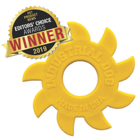 ID Circular Saw Blade Ultra Durable Nylon Dog Chew Toy for Aggressive Chewers