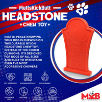 MKB Headstone Ultra Durable Nylon Dog Chew Toy for Aggressive Chewers
