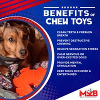 MKB Turkey Ultra Durable Nylon Dog Chew Toy for Aggressive Chewers