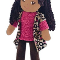 Emme Pink Leopard Print Doll