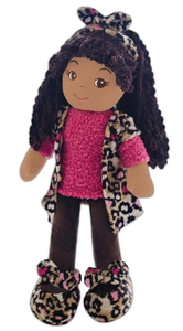 Emme Pink Leopard Print Doll