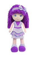 Violet Soft Doll - Dots & Stripes
