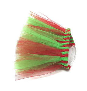 Red and Green Christmas Dog Tutu Skirt (XS)