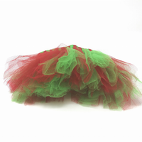 Red and Green Christmas Dog Tutu Skirt (XS)