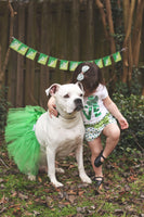 Green Christmas Dog Tutu Skirt (XS)
