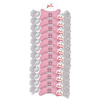 ZA Tiny Tugger Clip Strip - Pnk 12pc
