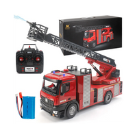 Radio Control Fire Truck, Sprays Water (1:14 Scale)
