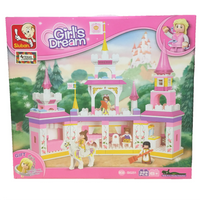Girl's Dream Magical Castle Building Brick Kit (385 Pcs)

