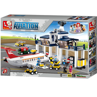 Aviation Aircraft Maintenance Base Building Brick Kit (826PCS)
