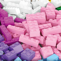 Kiddy Bricks, Girl's Soft Color Brick Set (415 Pcs)