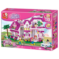 Girl's Dream Seaside Villa Building Brick Kit (726 pcs)
