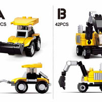 Builder Construction Building Brick Display Set x2 each kit