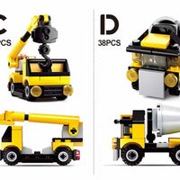 Builder Construction Building Brick Display Set x2 each kit