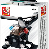 Builder Police Building Brick Display Set, x2 each kit A-D
