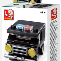 Builder Police Building Brick Display Set, x2 each kit A-D