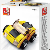 Builder Cars Building Brick Display Set, x2 of each kit