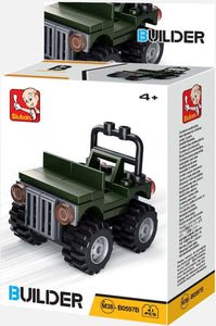 Builder Cars Building Brick Display Set, x2 of each kit