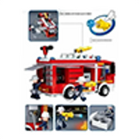 Fire Truck Water-Tank Building Brick Kit (343 Pcs)
