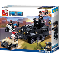Police Armored Vehicle Building Brick Kit (324 Pcs)
