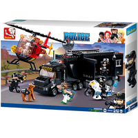 Police SWAT Command Vehicle Building Brick Kit (540 Pcs)
