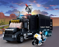 Police SWAT Command Vehicle Building Brick Kit (540 Pcs)
