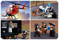 Police SWAT Command Vehicle Building Brick Kit (540 Pcs)
