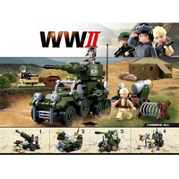 WWII 4-in-1 Half Track Gift Box Building Brick Kit (353 pcs)
