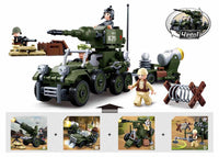 WWII 4-in-1 Half Track Gift Box Building Brick Kit (353 pcs)

