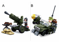 WWII 4-in-1 Half Track Gift Box Building Brick Kit (353 pcs)
