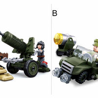 WWII 4-in-1 Half Track Gift Box Building Brick Kit (353 pcs)