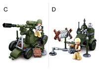 WWII 4-in-1 Half Track Gift Box Building Brick Kit (353 pcs)
