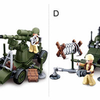 WWII 4-in-1 Half Track Gift Box Building Brick Kit (353 pcs)