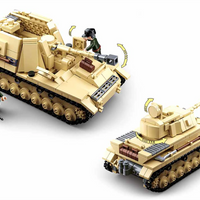WWII Panzer IV 2-in-1 Tank Building Brick Kit (543 Pcs)