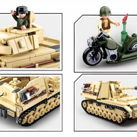 WWII Panzer IV 2-in-1 Tank Building Brick Kit (543 Pcs)
