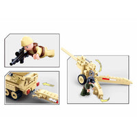 WWII SD.KFZ. 251 Half-Track K18 105mm Cannon Building Brick Kit (460 pcs)
