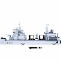 Model Bricks Supply Ship 1:450 Building Brick Kit (495 Pcs)