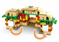 Food Court Hamburger House Building Brick Kit (264 Pcs)
