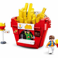 Food Court French Fries House Building Brick Kit (320 Pcs)