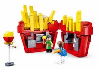Food Court French Fries House Building Brick Kit (320 Pcs)
