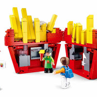 Food Court French Fries House Building Brick Kit (320 Pcs)