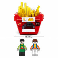 Food Court French Fries House Building Brick Kit (320 Pcs)