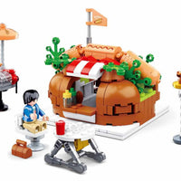 Food Court Hot Dog House Building Brick Kit (340 Pcs)