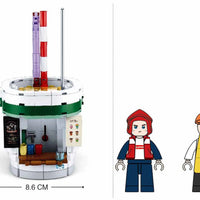 Food Court Beverage House Building Brick Kit (283 Pcs)