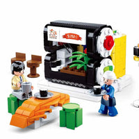 Food Court Sushi House Building Brick Kit (317 Pcs)