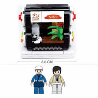 Food Court Sushi House Building Brick Kit (317 Pcs)