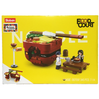 Food Court Noodle House Building Brick Kit (338 Pcs)
