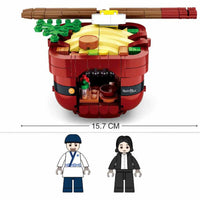 Food Court Noodle House Building Brick Kit (338 Pcs)